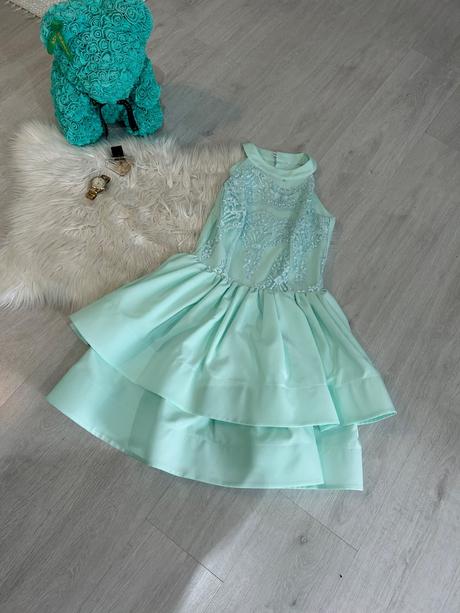 Mentolove šaty/ tyrkysove šaty, s