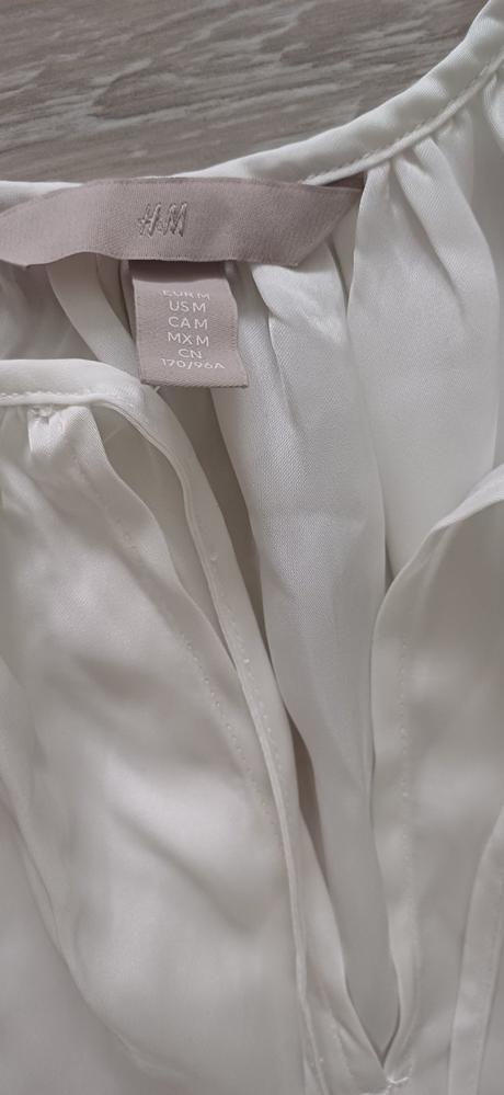 Saténová blúzka m, h&m,m