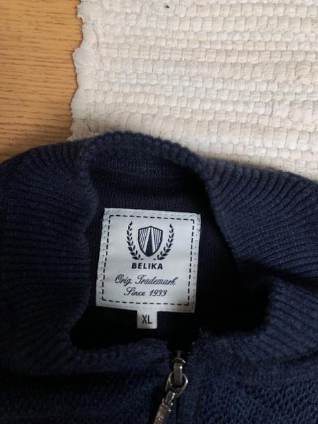 Modrý sveter na zips / pánsky kardigán, xl