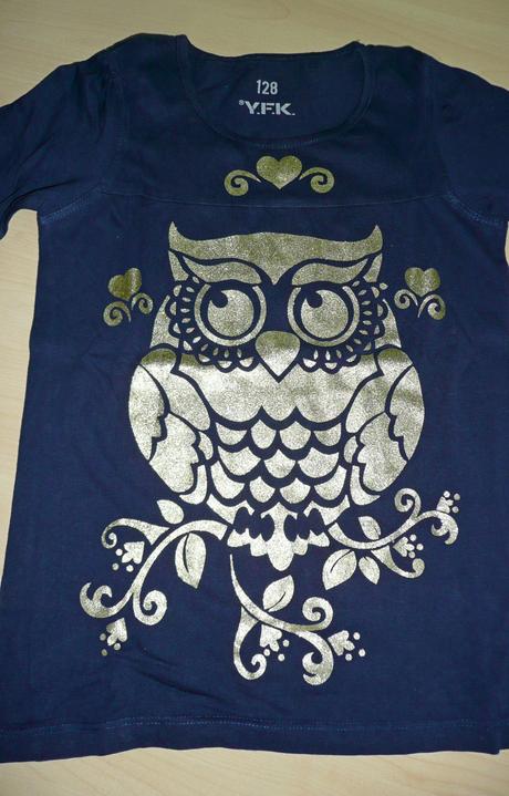 Tričko so zlatou sovičkou, kik,128
