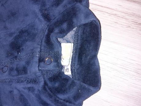 Mikina velúrová s mackom 62, 62