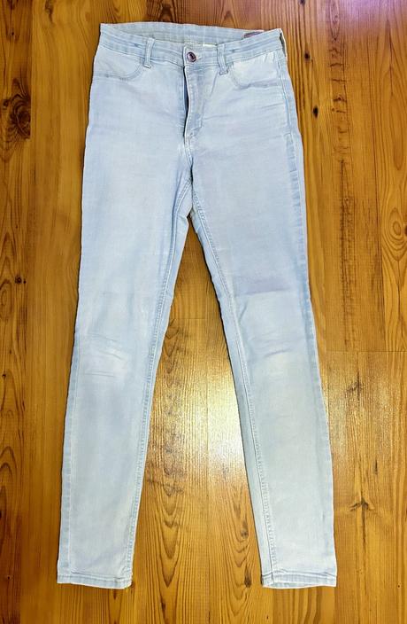 Rifle dievčenské, svetlé, skiny, zn.h&m, veľ. 146, 146