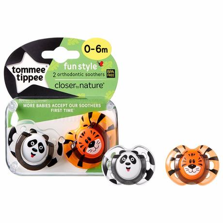 Tommee tippee cumlík silikón ctn fun 0-6m, 2 ks, tommee tippee