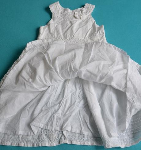 Biele saty s flitrami, george,98