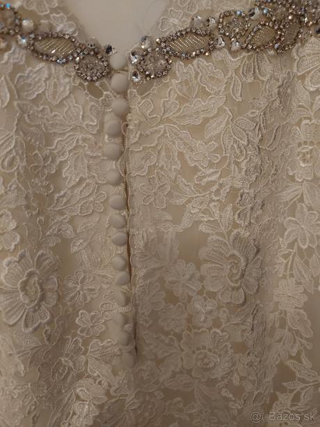 Elegantné svadobné šaty s čipkou zn.morille, s