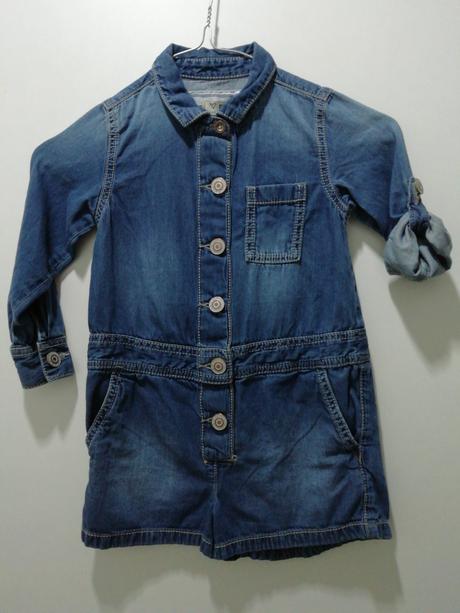 Kraťasový rifľový overal next, next,104