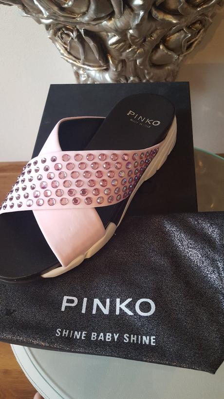 Pinko kozene slapky - pc 330 eur, pinko,36