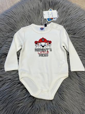 Chlapčenské body dlhý rukáv paw patrol (6-9 mes.), original marines,68