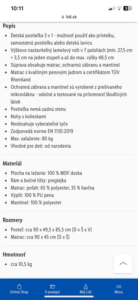 Postieľka, šírka (cm): 50,dĺžka (cm): 90