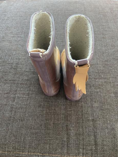 Zateplené barefoot gumáky, aigle,27