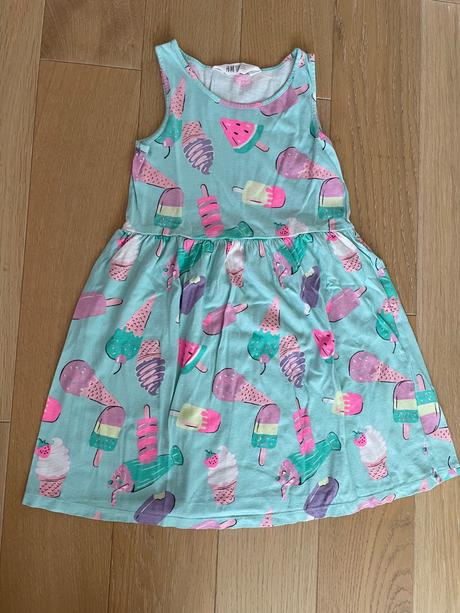 Letné tielkove saty h&m 122/128, h&m,122