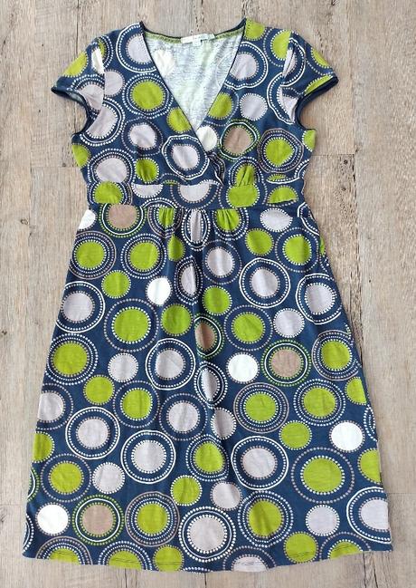 Modrozelené letné šaty boden, 40