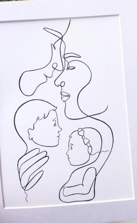 Personalizovaný rodinný obraz, 