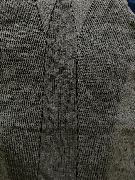 Sivé úpletové šaty, s