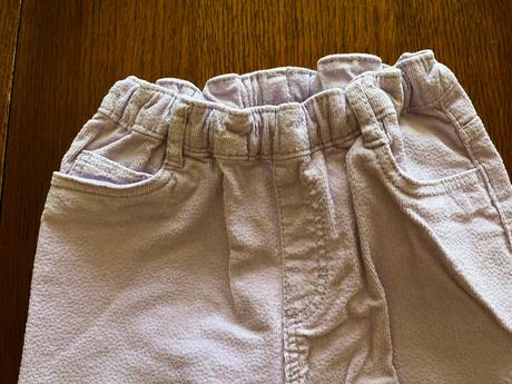 Teplejšie fialkové jegginsy s trblietkami, h&m,128