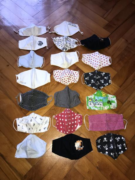 20 kusov látkových rúšok, 