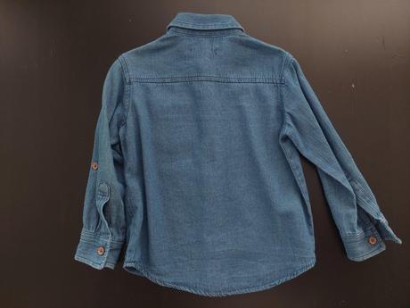 Denimová košeľa s dlhým rukávom., sinsay,104