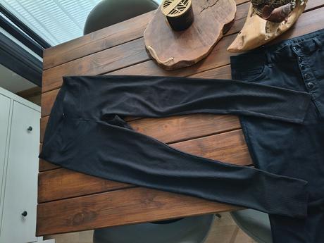 H&m rebrované elastické legíny m, h&m,m