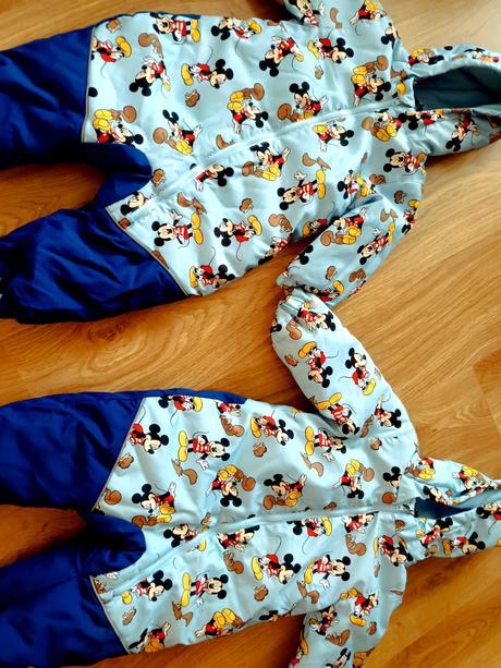 Kombinéza pre dvojičky mickey, disney,80