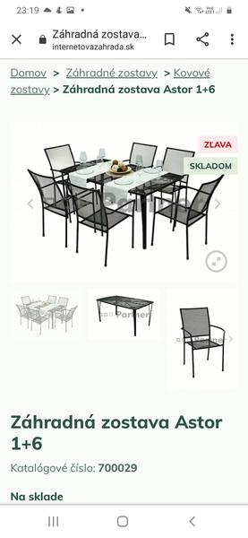 Záhradný set Astor