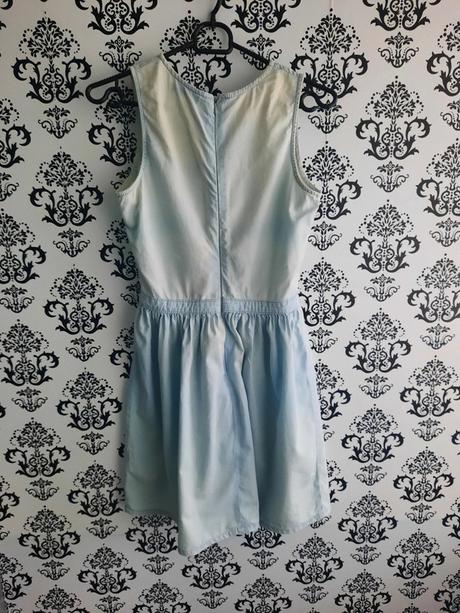 Letné denim tenké šaty, xs