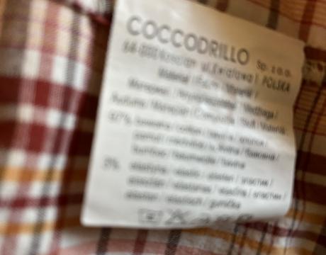 Kvalitná káro  košeľa coccodrillo v. 110/116, coccodrillo,110