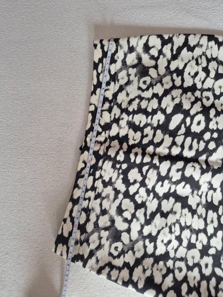 Sukňa s čierno-bielym leopardím vzorom, h&m,s