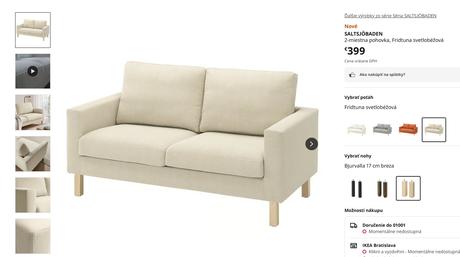 Sedačka ikea saltsjöbaden, 