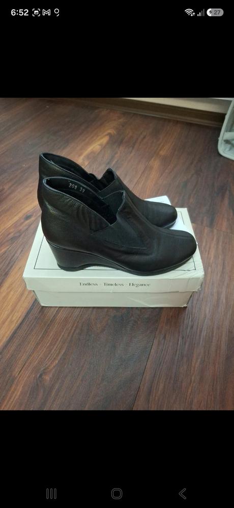 Kožené prechodné topanky etimé, 39