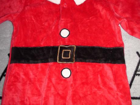 Santov vianočný zamatový overal veľ.74, 74