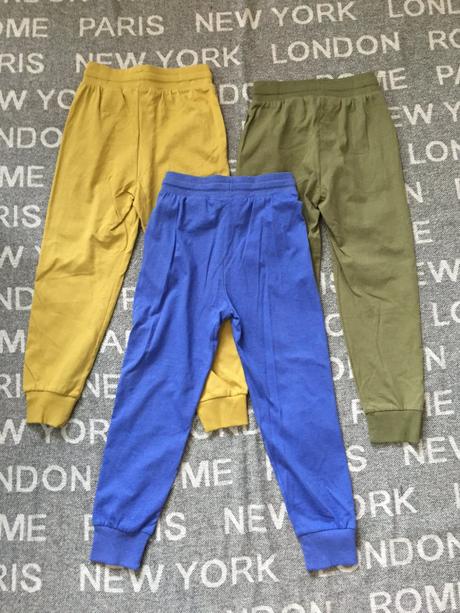 Chlapcenske tenke teplaky 3ks balenie, 7-8 rokov, h&m,128