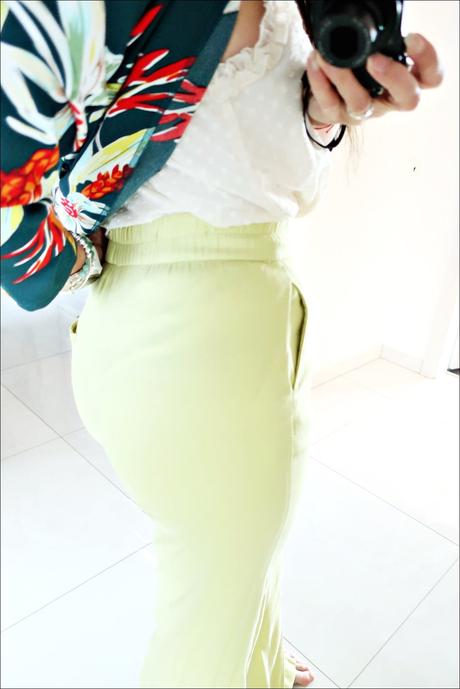 Letné široké nohavice, bershka,xs