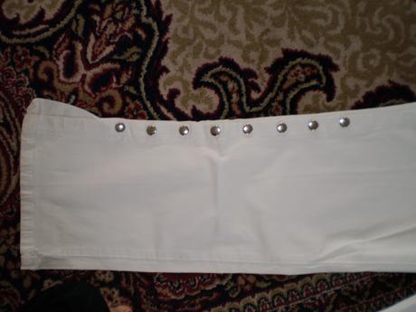 Damske biele nohavice 3/4, s