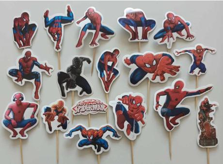 Tortový zápich spiderman (15ks), 