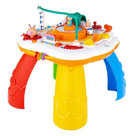 Hovoriaci a hrajúci interaktívný stolček,