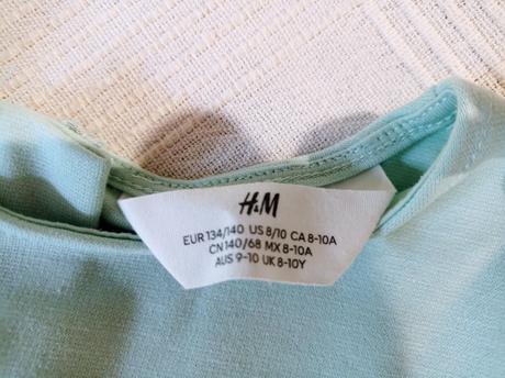 Dievčenské šaty, h&m,140