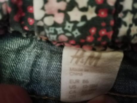 Riflova sukňa, h&m,86