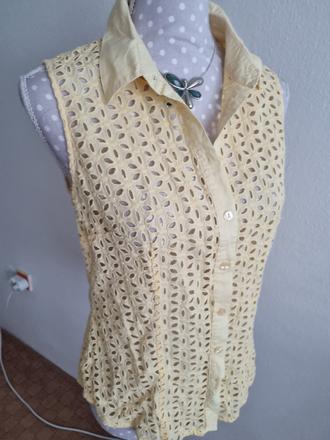 Žltá madeirová blúzka warehouse 38, warehouse,38