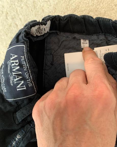 Armani chlapčenské nohavice vel.3, armani,98