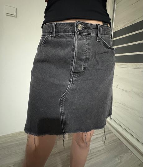 Rifľová sukňa h&m, h&m,m