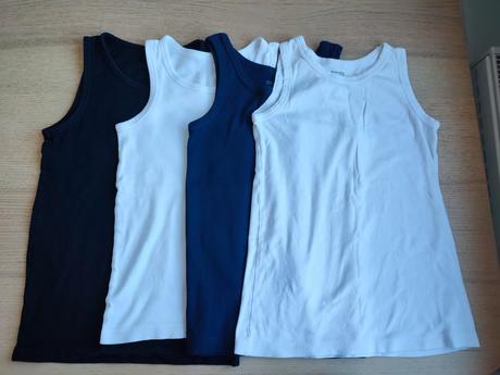 Bavlnené tielka 4 ks f&f, h&m, pepperts, h&m,140