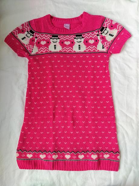 Pletene ruzove saty, dopodopo,98