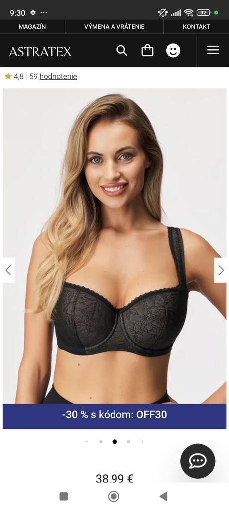 Bardot tulip nová, nevyskúšaná, 85e, 85e