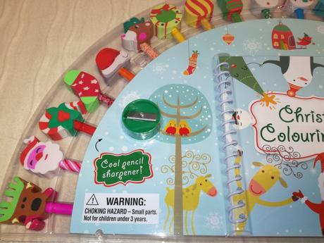 Christmas stationery set pencils / erasers nwi18,