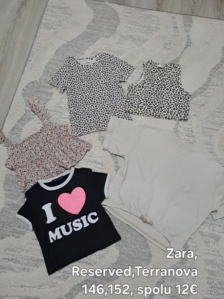 Tričká, zara,146