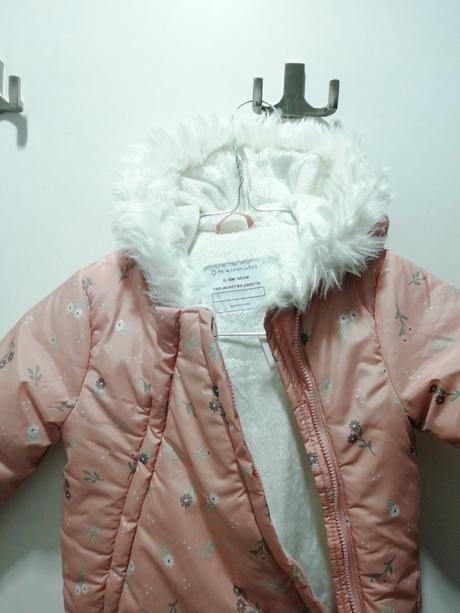 Zimná kombinéza overal s kožušinkou, primark,86