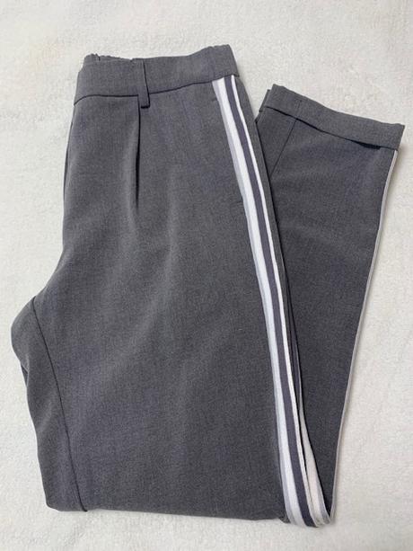 Pohodlné nohavice s lampasmi zn. magenta, m