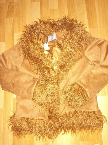 Kabátik z imitácie semišu veľ.38 gate, gate,38