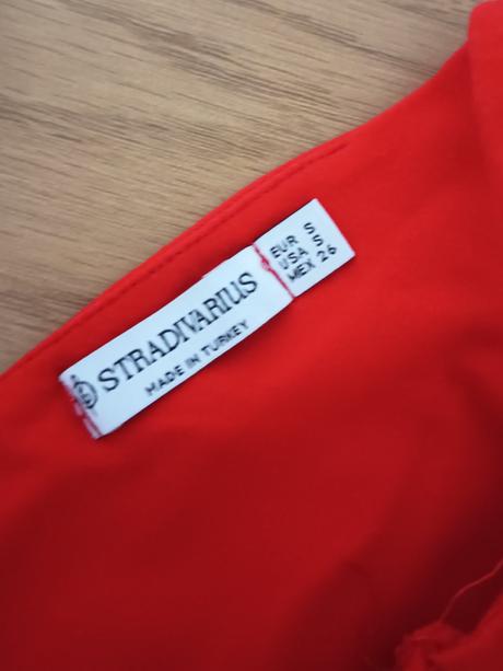 Červený crop top stradivarius, stradivarius,s