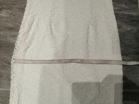 Biele čipkové šaty pružné bodyflirt,v36-38, 36